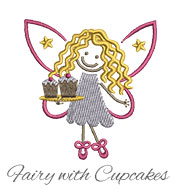 Fairy with cupcakes