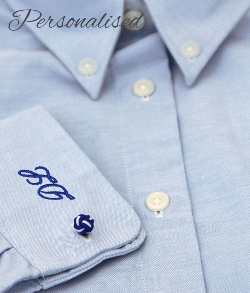 Single Cuff B&C Collection Blue Shirt | WithCongratulations