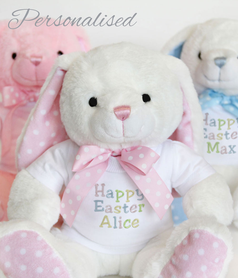 personalised easter bunny soft toy