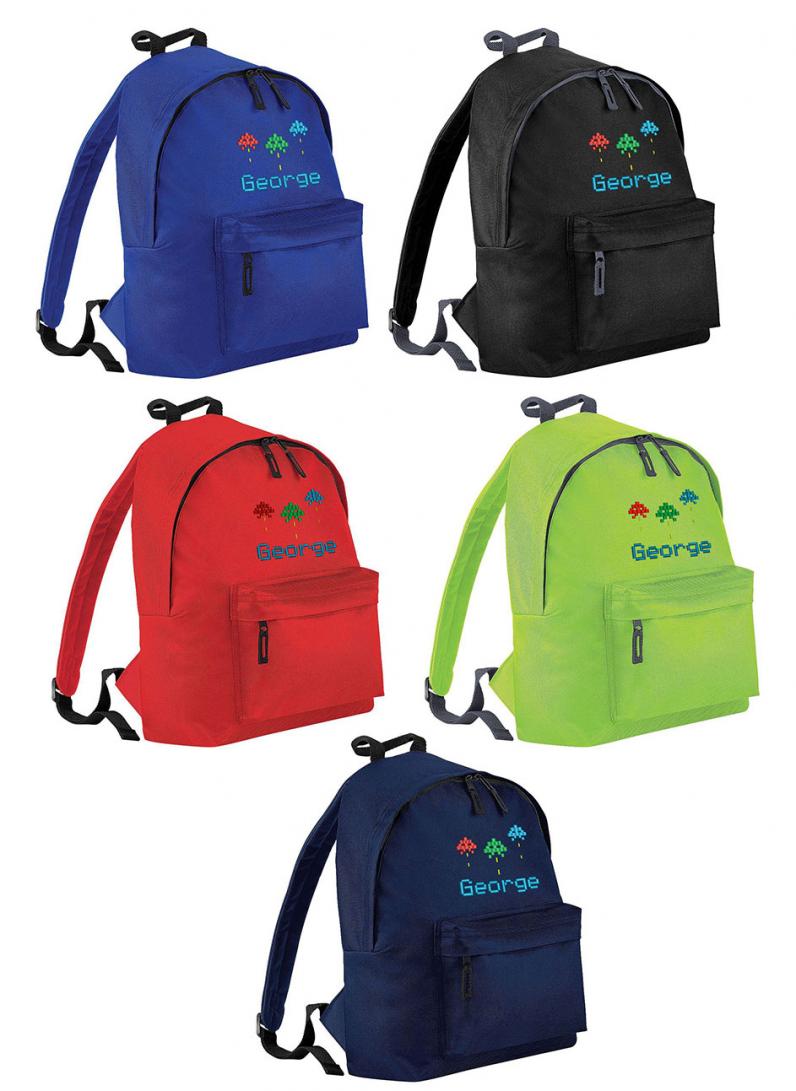 Personalised School Bag with Arcade Logo | WithCongratulations