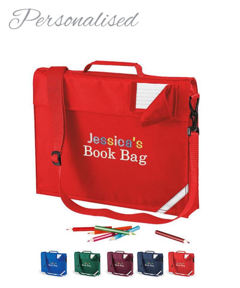 personalised school book bags