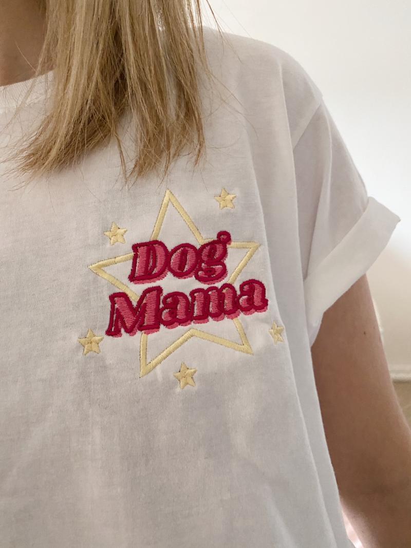 Dog Mama Star Embroidered Sweatshirt T Shirt Dog Mum Jumper Dog Mom Dog Lover Sweatshirt Dog Parent WithCongratulations