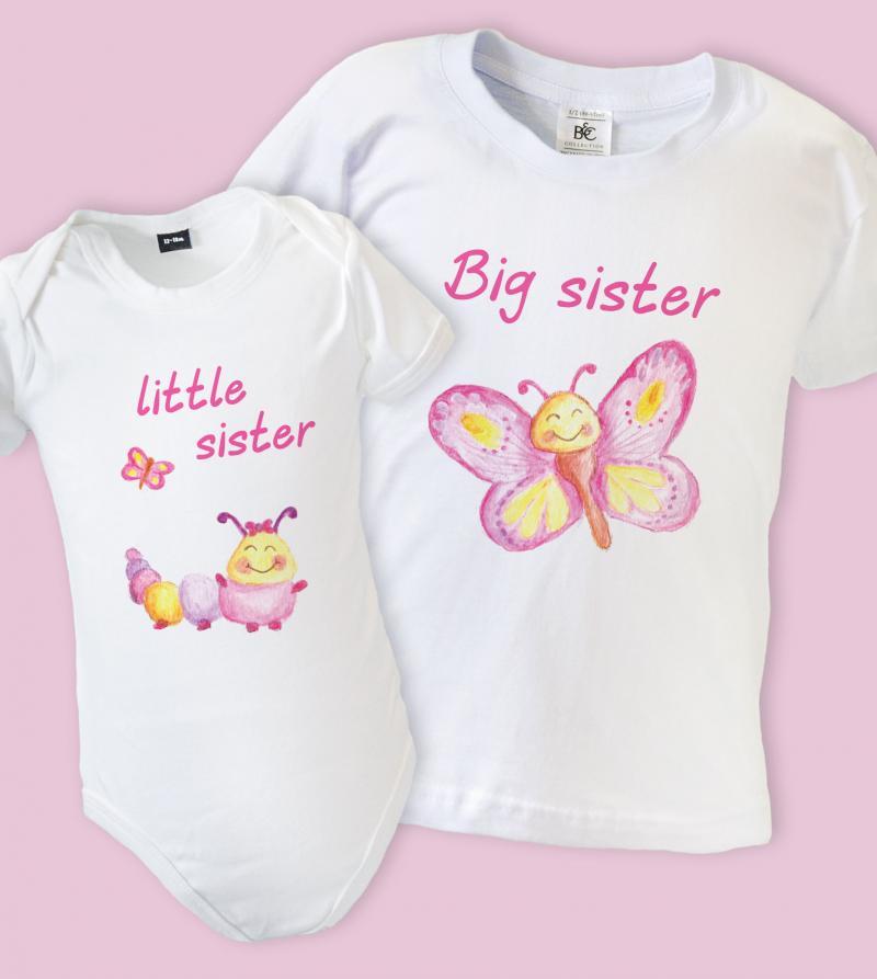 Big Sister Little Sister Matching T-shirt Outfits