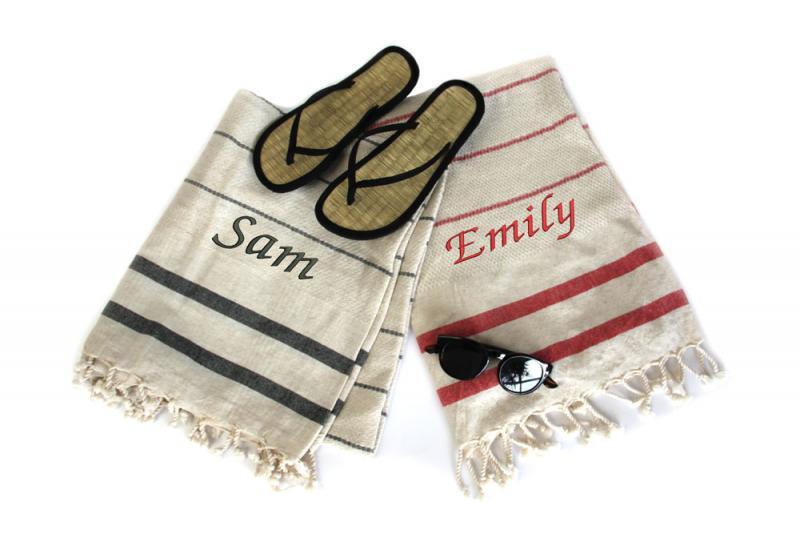 Red and black beach towels hotsell