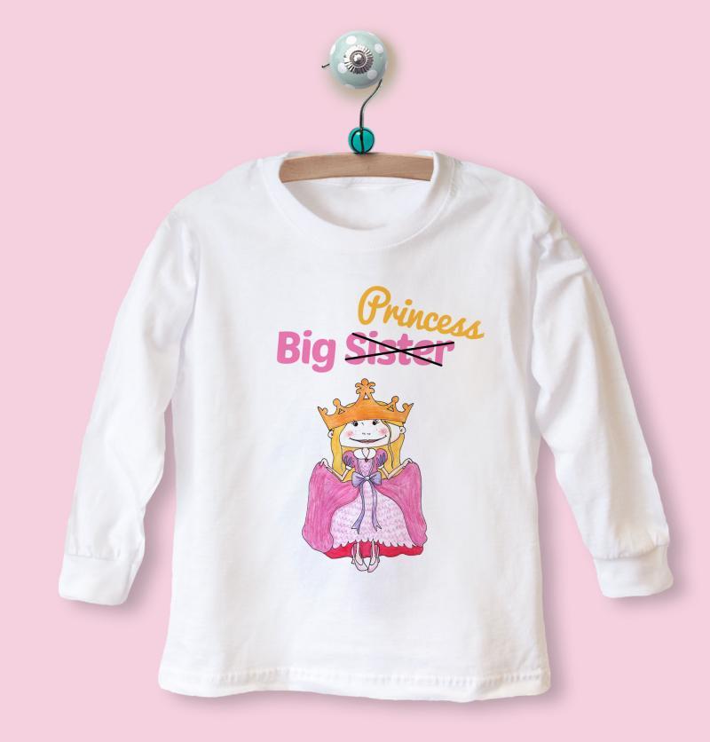 Big sister little sister long shop sleeve shirts
