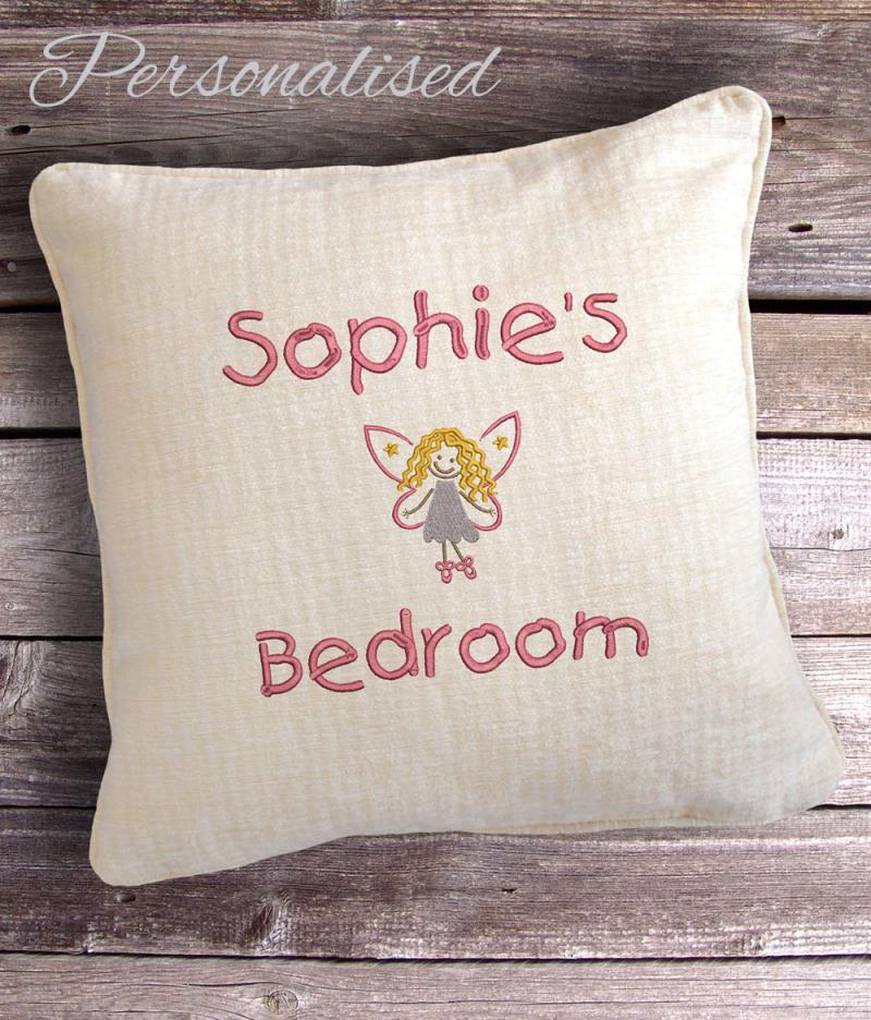 personalised children's fairy cushion