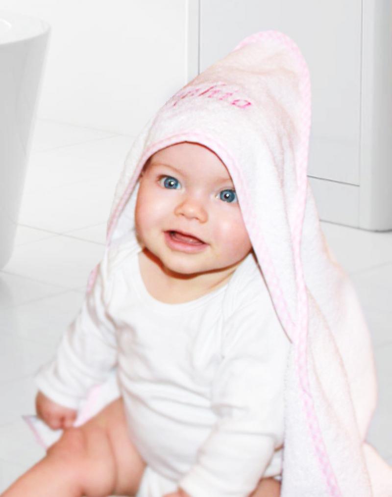 baby towel pink