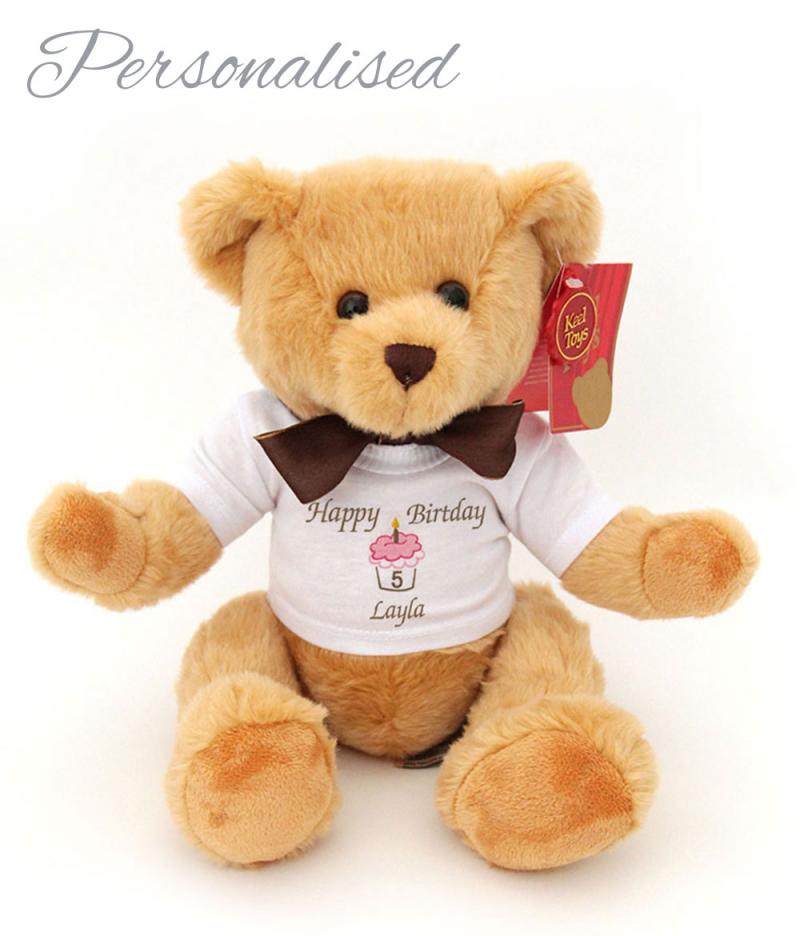 Personalised Brown Teddy Bear with T-shirt