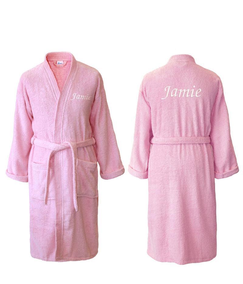 baby pink dressing gown