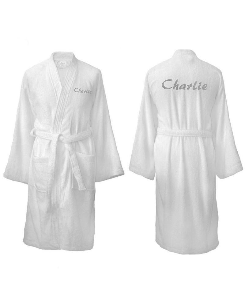 personalised white dressing gowns