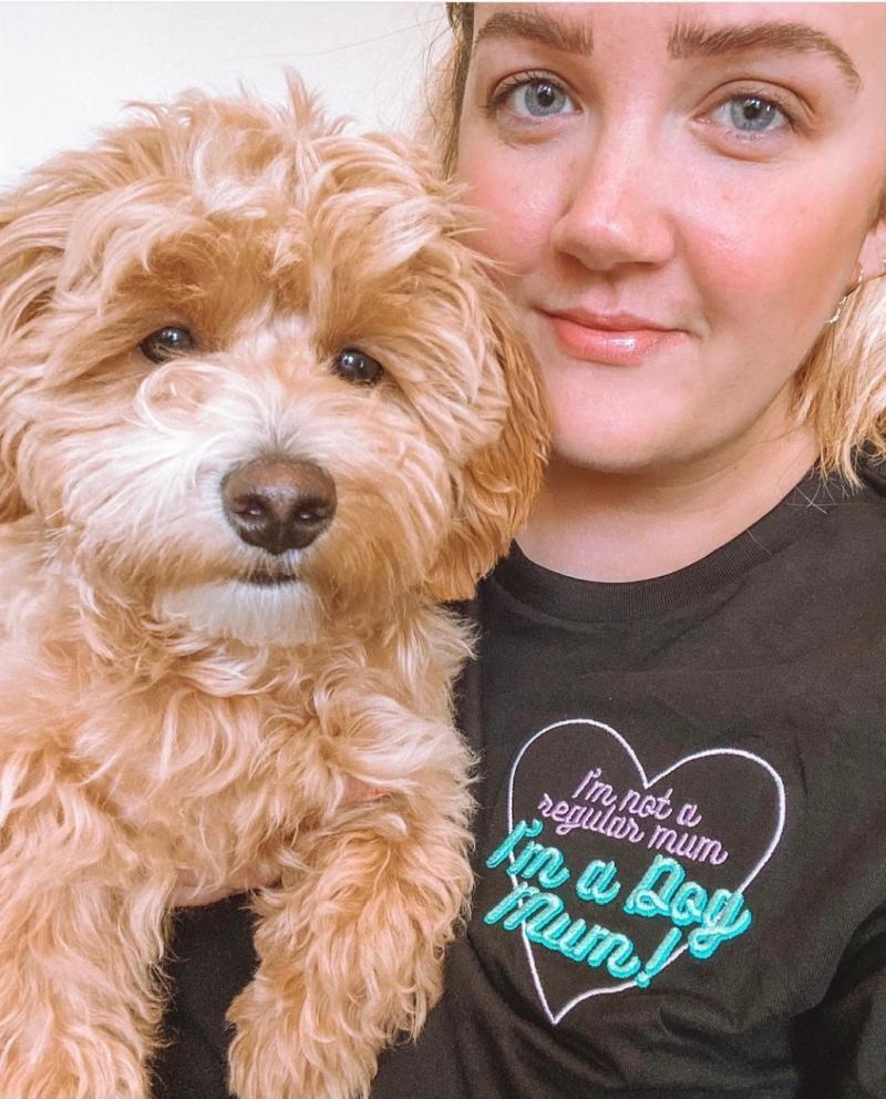 I m Not a Regular Mum I m a Dog Mum embroidered Sweatshirt T