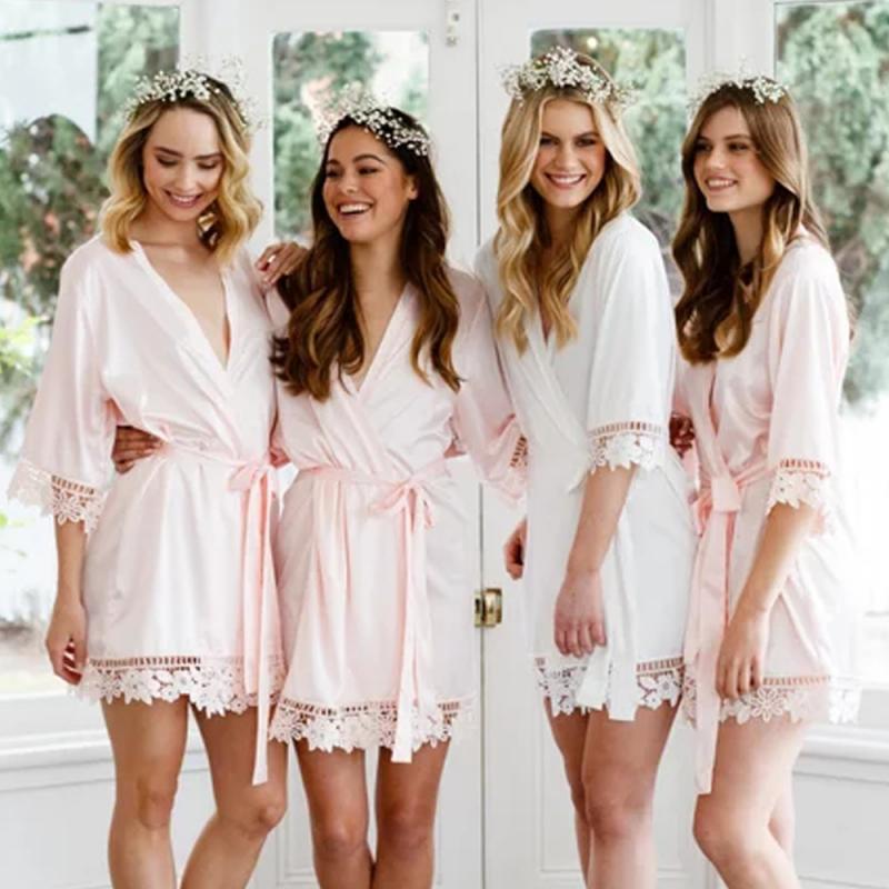 Bridesmaid robes satin hotsell