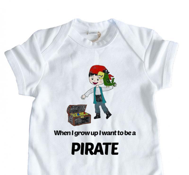 pirate babygrow