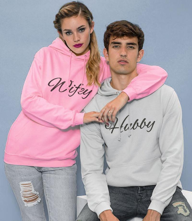 hubby and wifey sweatshirts