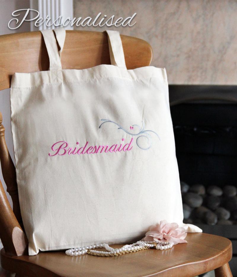 personalised bridesmaid bag