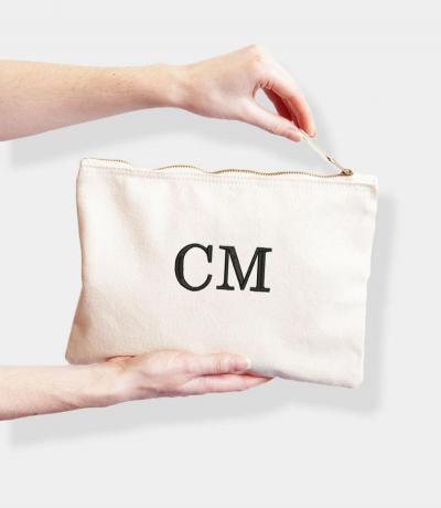 Personalised Monogram Bag, Embroidered with Initials