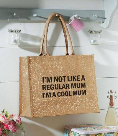 Printed Jute Bag - I 'm a Cool Mum
