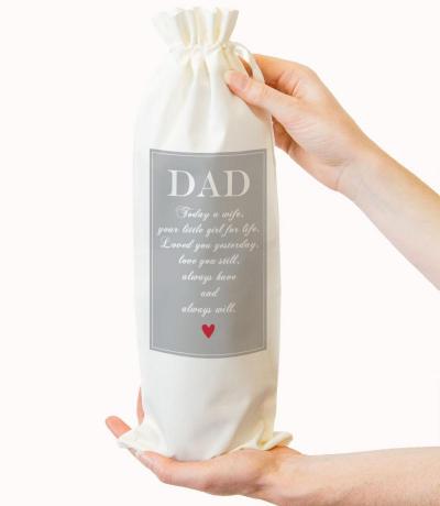Wedding Father of the Bride Wine Bottle Gift Bag