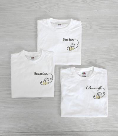 Embroidered Bee T-shirts Uk