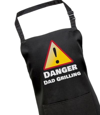 Danger, Dad Grilling BBQ Apron