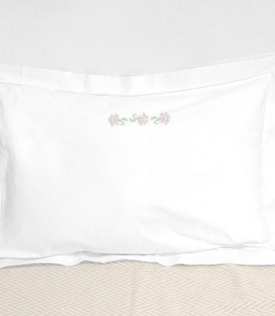 embroidered white pillow cases