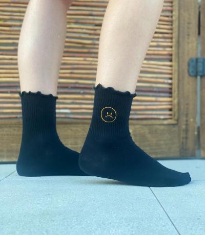 Emoji Embroidered Socks