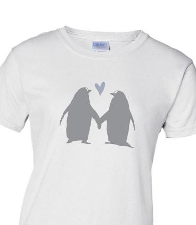 Printed Penguin T-shirt for her