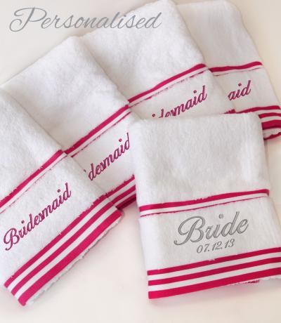 Bridesmaid Wedding Towels