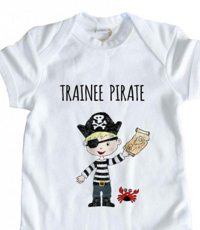 trainee pirate babygrow