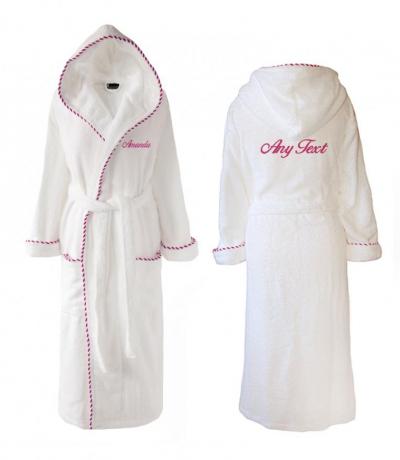 Towelling wedding dressing gowns