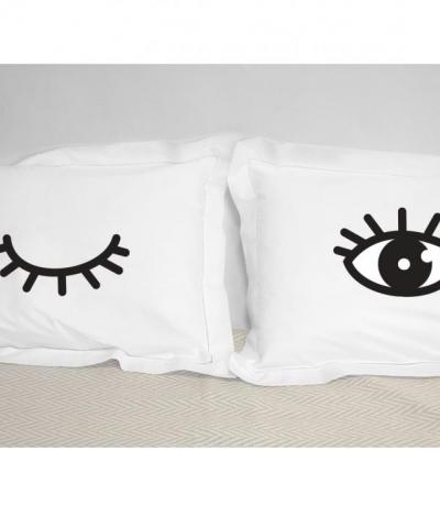 winking eyes pillows