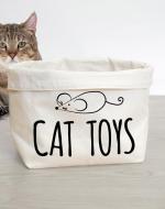 cat toys basket printed
