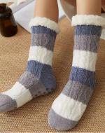 Blue,Grey & White Cosy Socks