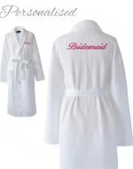 Personalised Bridesmaid Waffle Dressing Gown
