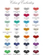 Embroidery Colour Chart
