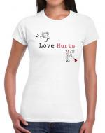 'Love Hurts' funny T-shirt