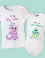 big sister little brother shirts with dragons
