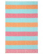 Pink, Blue and Orange striped towel