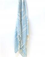 Personalised Blue Wedding Towels / Wraps