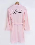 bride to be dressing gown pink