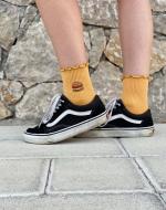 Burger Embroidered Socks