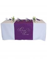 Personalised Embroidered Wedding Table Runner