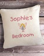 personalised children's fairy cushion
