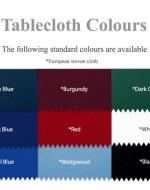 Polyester Colour Chart