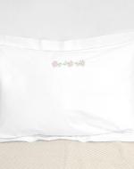 embroidered white pillow cases