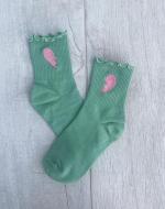 Green Frill Socks