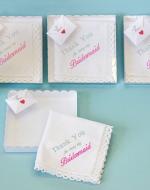 personalised bridesmaids handkerchiefs
