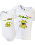 big brother little brother monster t-shirts