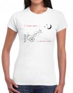 'I love you to the moon and back' funny T-shirt