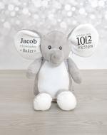 personalised elephant teddy soft toy